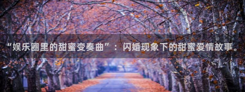 one游戏皇马官网：“娱乐圈里的甜蜜变奏曲”：闪婚现象下的甜蜜爱情故事。